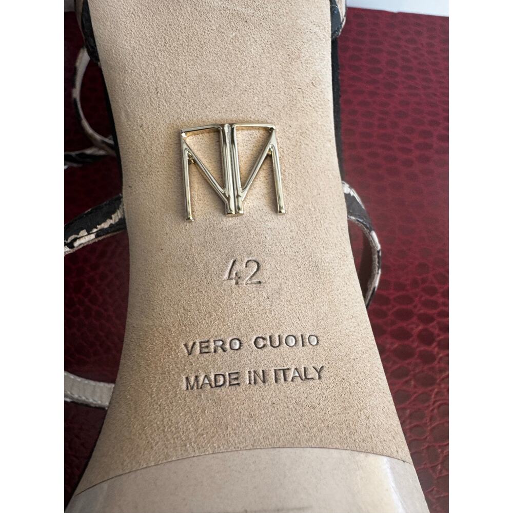 Tamara Mellon Jaguar 90 Exotic Elaphe Snakeskin Leopard Heels EU 42 / US 12 - Picture 10 of 12
